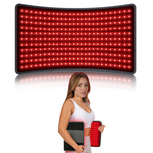 Comfytemp Red Light Therapy Mat for Body, 33'' x 17'', 660nm & 850nm | Flexible Near Infrared Light Therapy Pad, Wearable Light Blanket with Timer, for Back Belly Knee Joint Muscle, Home Use