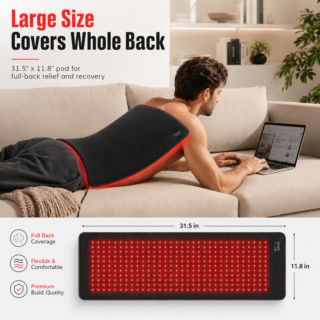 Relieve Muscle & Joint Pain at Home with Clinical-Grade Red & Near Infrared Light