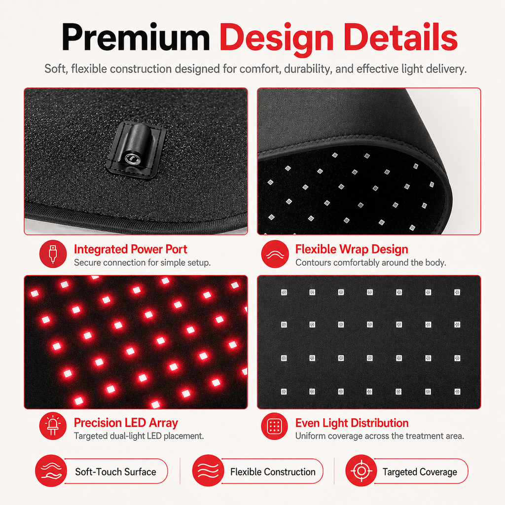 Relieve Muscle & Joint Pain at Home with Clinical-Grade Red & Near Infrared Light