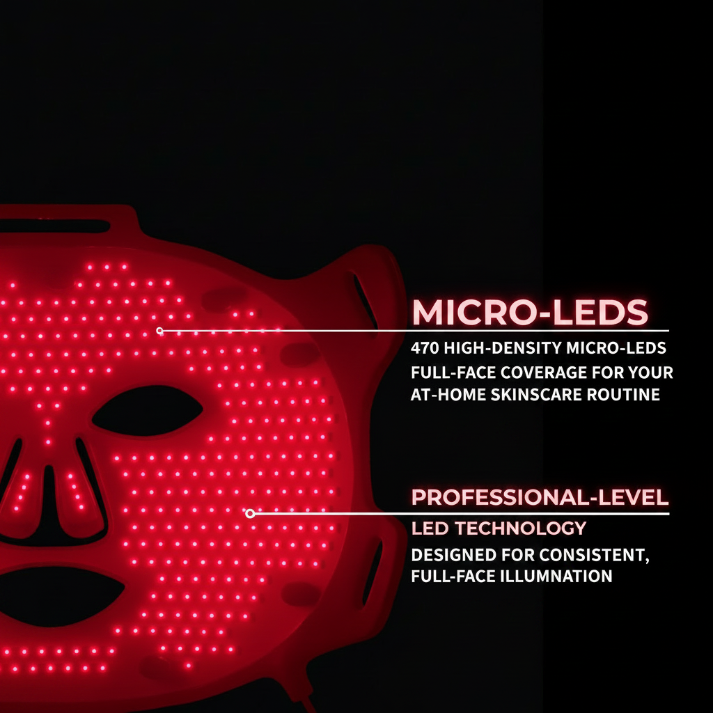 VISO™ LED Red Light Therapy Face Mask  Professional At-Home Skin Rejuvenation